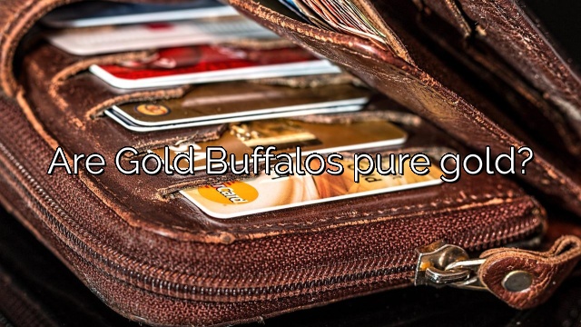 Are Gold Buffalos pure gold?