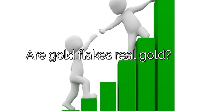 Are gold flakes real gold?