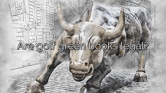 Are golf green books legal?
