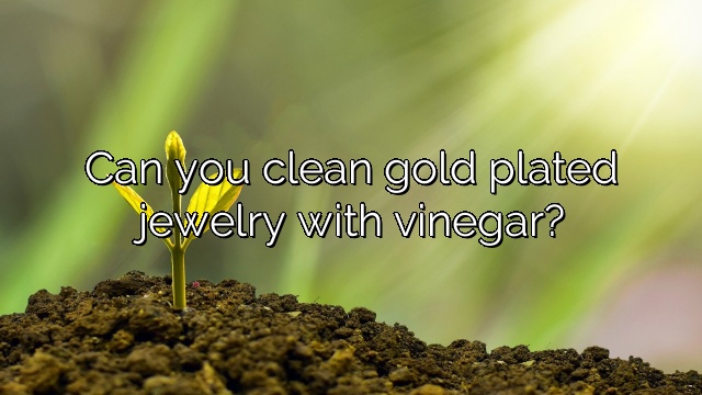 Can you clean gold plated jewelry with vinegar?