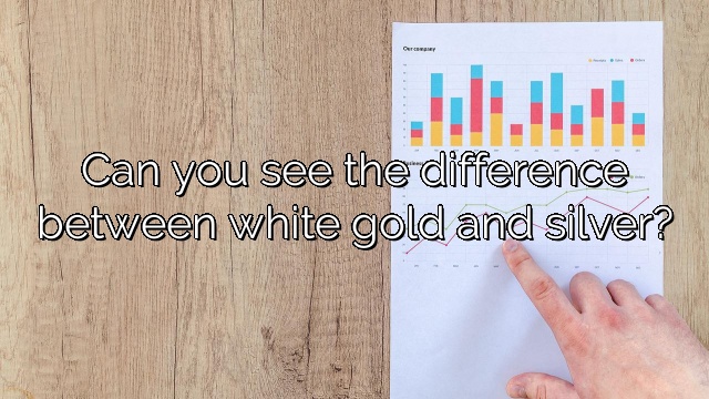 Can you see the difference between white gold and silver?