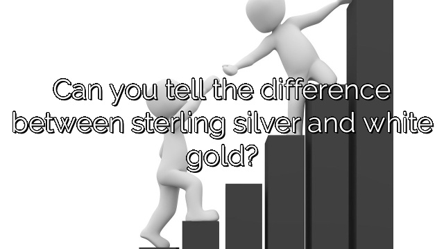 Can you tell the difference between sterling silver and white gold?