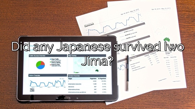 Did any Japanese survived Iwo Jima?
