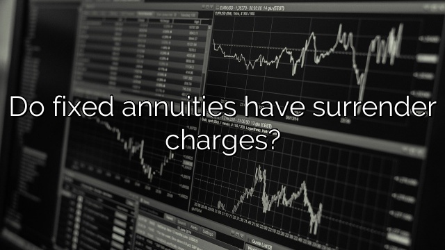 Do fixed annuities have surrender charges?