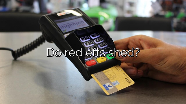 Do red efts shed?