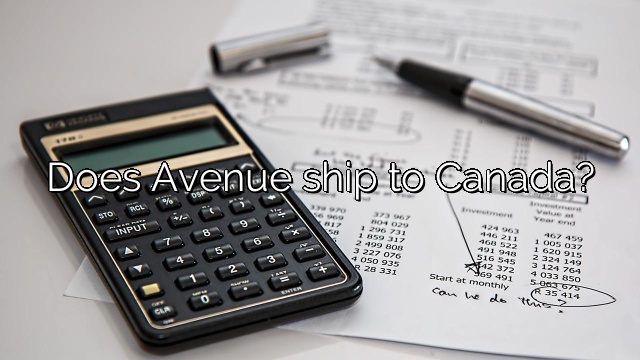 Does Avenue ship to Canada?