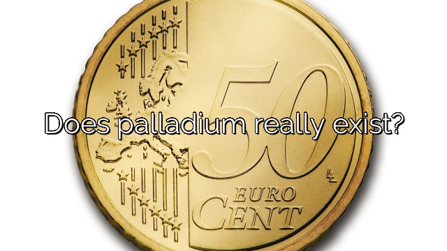 Does palladium really exist?