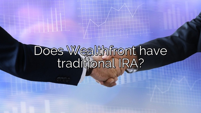 Does Wealthfront have traditional IRA?