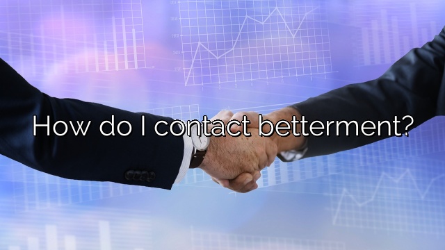 How do I contact betterment?