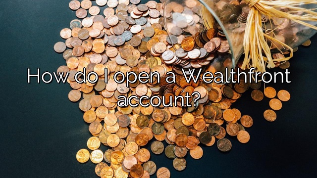 How do I open a Wealthfront account?