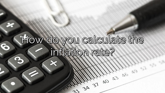 How do you calculate the inflation rate?