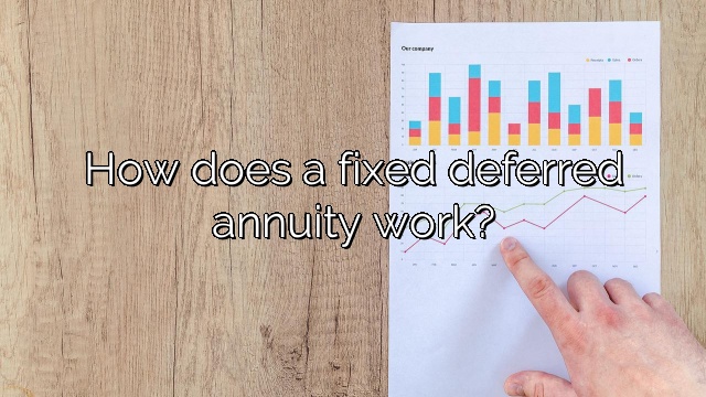 How does a fixed deferred annuity work?