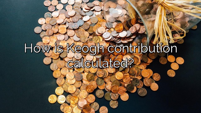 How is Keogh contribution calculated?