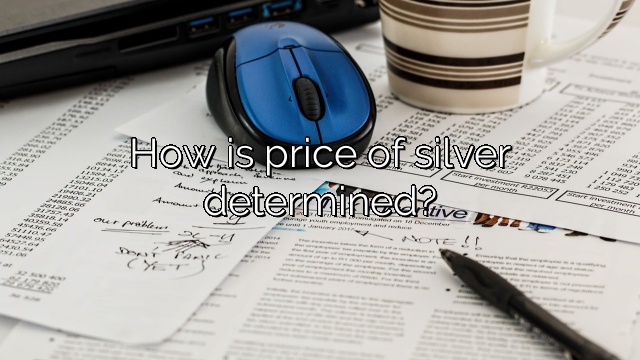 How is price of silver determined?
