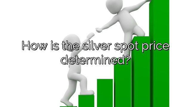 How is the silver spot price determined?