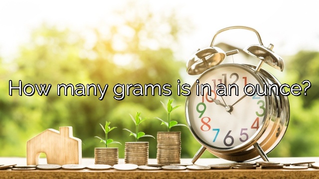 How many grams is in an ounce?