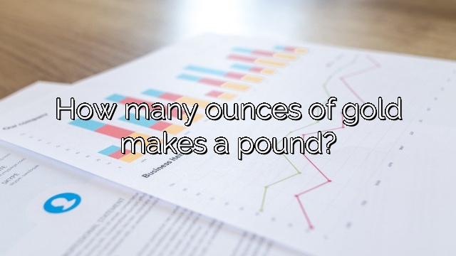 How many ounces of gold makes a pound?