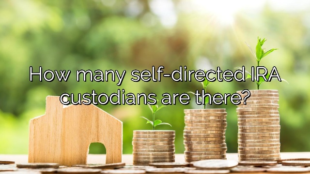How many self-directed IRA custodians are there?