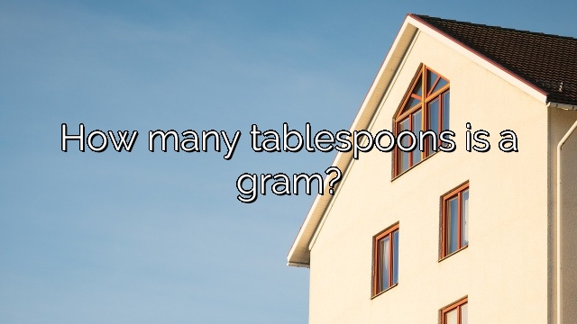 How many tablespoons is a gram?