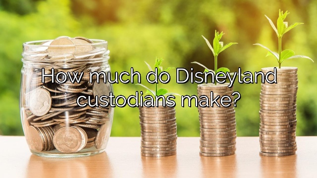 How much do Disneyland custodians make? – Vanessa Benedict