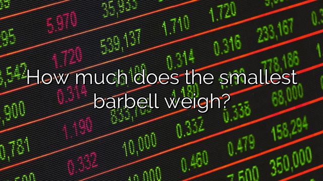 How much does the smallest barbell weigh?