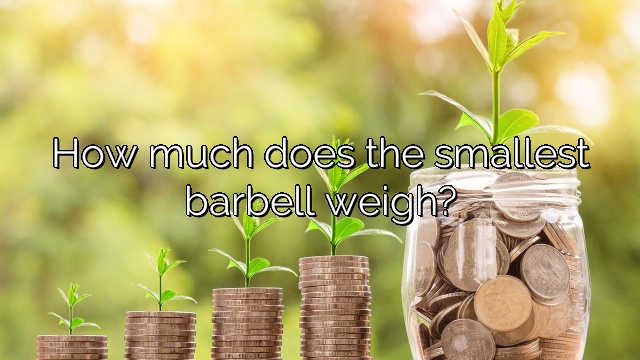 How much does the smallest barbell weigh?