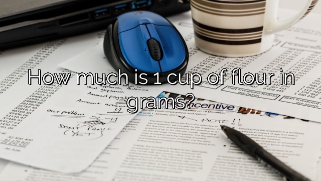 How much is 1 cup of flour in grams?