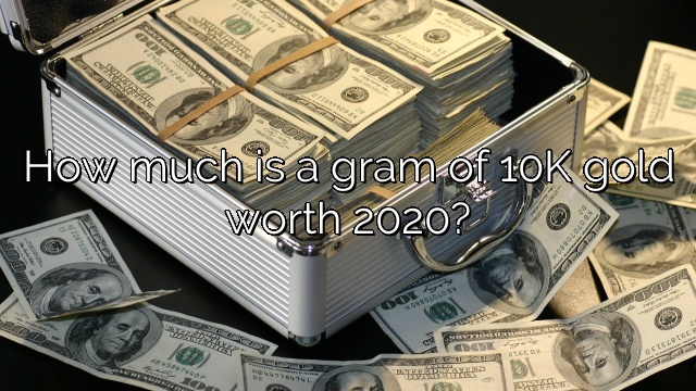 How much is a gram of 10K gold worth 2020?