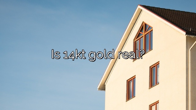 Is 14kt gold real?