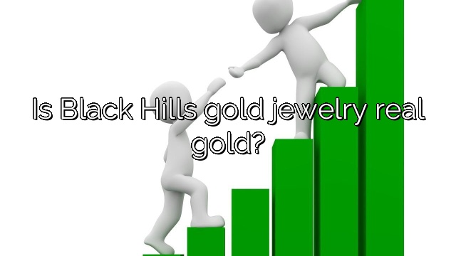 Is Black Hills gold jewelry real gold?