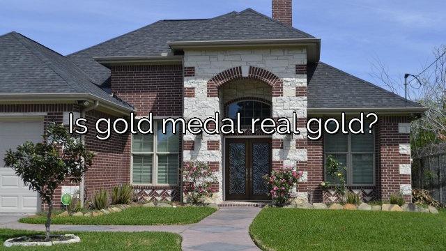 Is gold medal real gold?