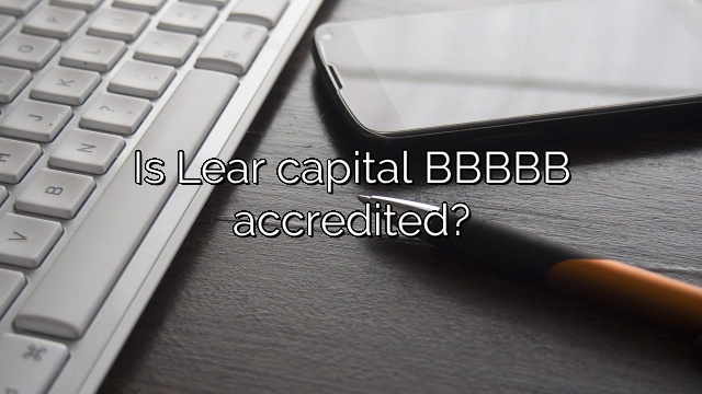 Is Lear capital BBBBB accredited?