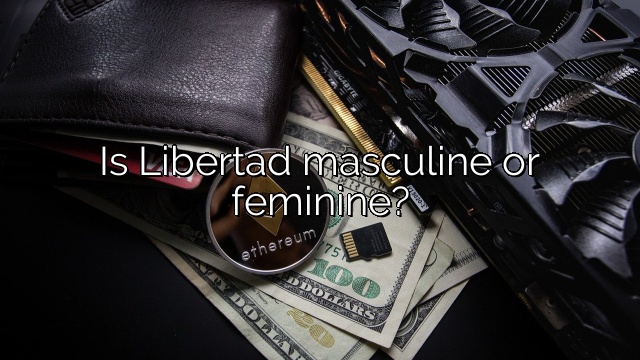 Is Libertad masculine or feminine?