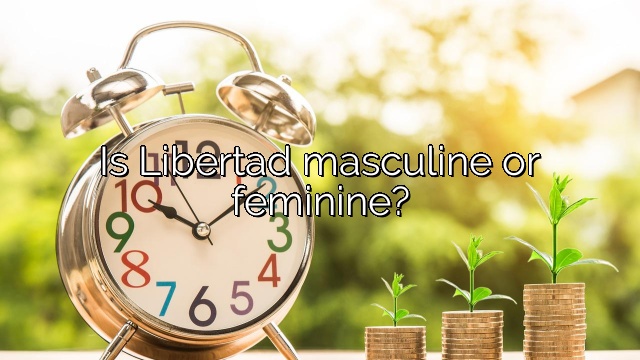 Is Libertad masculine or feminine?