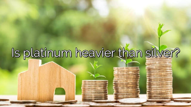 Is platinum heavier than silver?
