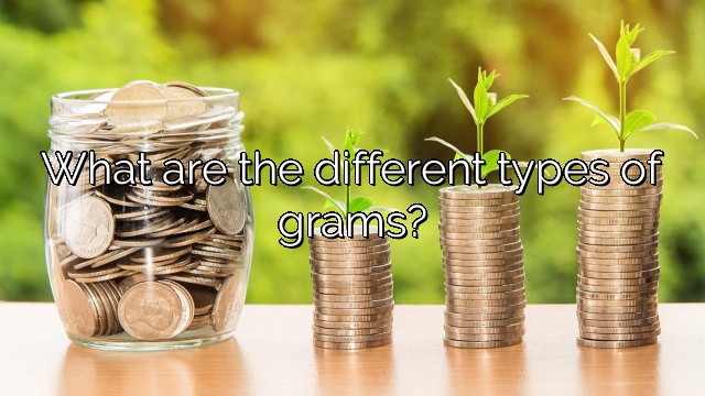 What are the different types of grams?