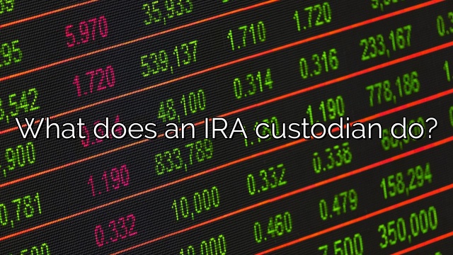 What does an IRA custodian do?