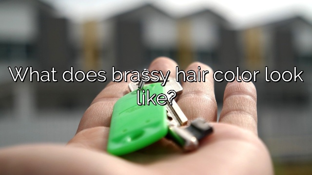 What does brassy hair color look like?