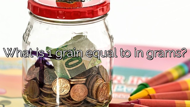 What is 1 grain equal to in grams?