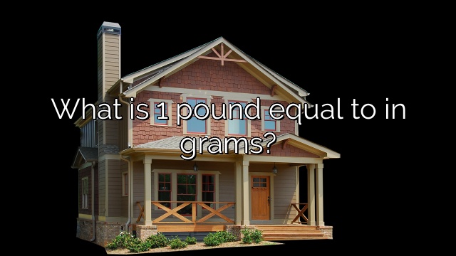 What is 1 pound equal to in grams?