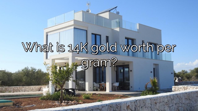What is 14K gold worth per gram?