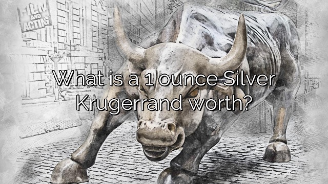What is a 1 ounce Silver Krugerrand worth?