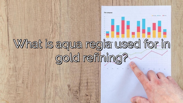 What is aqua regia used for in gold refining?