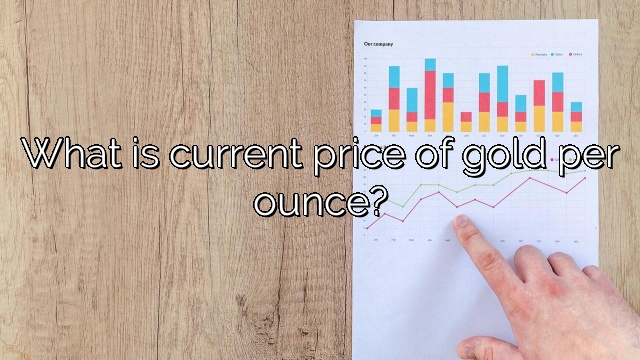 What is current price of gold per ounce?