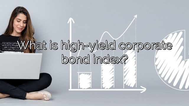 What is high-yield corporate bond index?