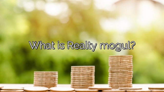What is Realty mogul?