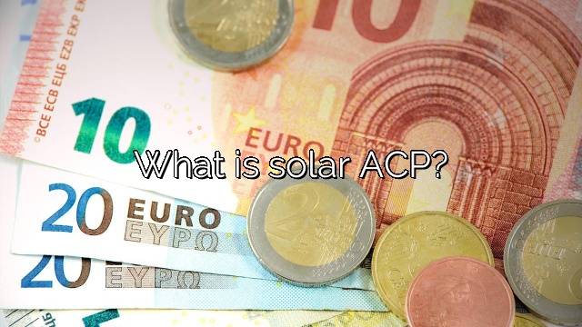 What is solar ACP?