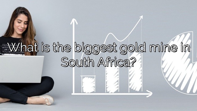 What is the biggest gold mine in South Africa?