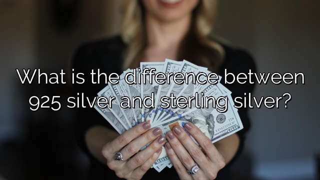What is the difference between 925 silver and sterling silver?