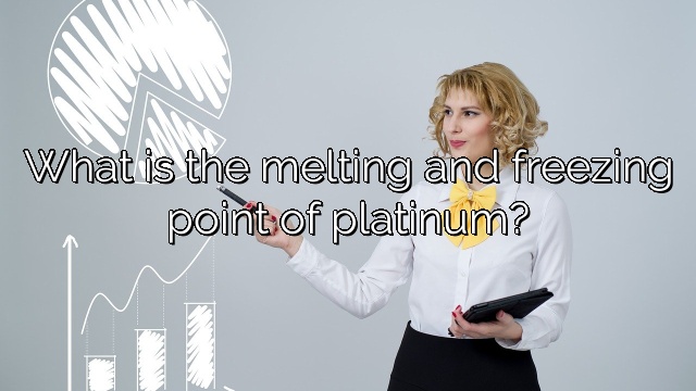 What is the melting and freezing point of platinum?